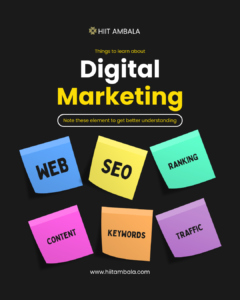 black and yellow colorful digital marketing instagram post